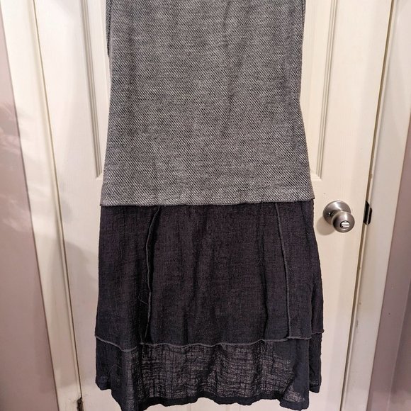 Pretty Angle Boutique Boho Linen Blend Tiered Sleeveless Tunic / Dress - Picture 6 of 10